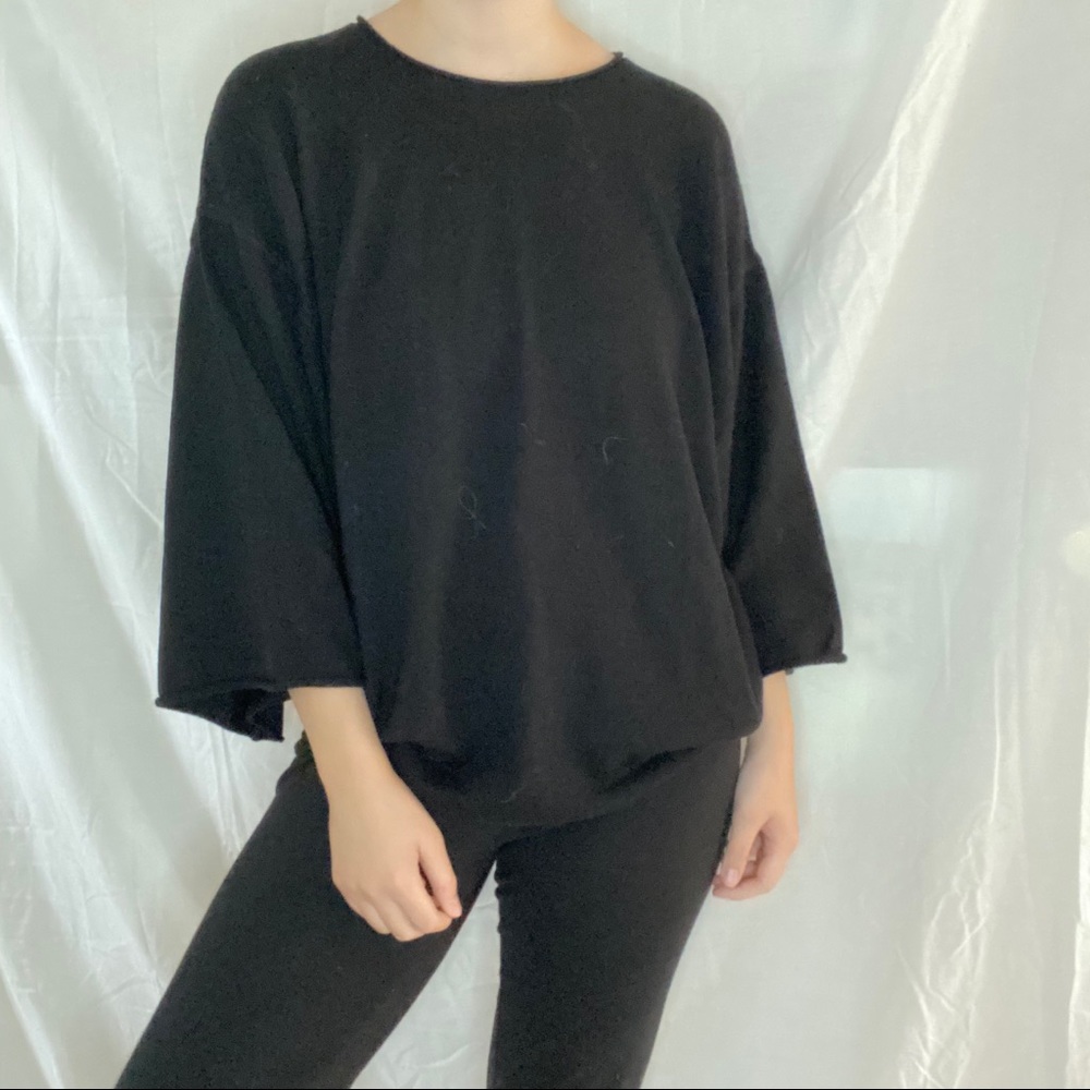 The Territory Ahead Cropped Black Shirt